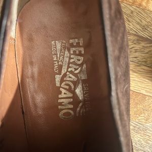 Brown Salvatore Suede Loafers
